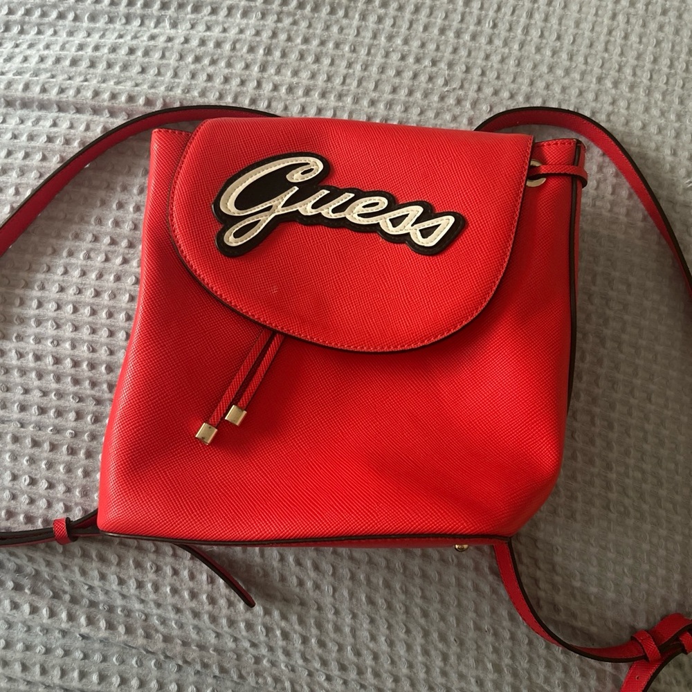 Guess Bold Red Crossbody Bag
